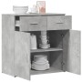 Aparador de madera de ingeniería gris hormigón 79x38x80 cm von , Sideboards - Ref: Foro24-840523, Preis: 101,11 €, Rabatt: %