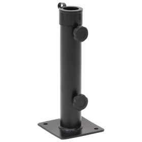 Base de sombrilla para mástil de Ø38/48 mm acero negro mate by , Umbrella bases - Ref: Foro24-4003373, Price: 22,78 €, Discou...