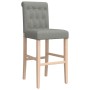 Taburetes altos 2 uds madera maciza de caucho y tela von , Küchenhocker - Ref: Foro24-4006214, Preis: 131,35 €, Rabatt: %