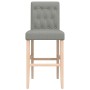 Taburetes altos 2 uds madera maciza de caucho y tela von , Küchenhocker - Ref: Foro24-4006214, Preis: 131,35 €, Rabatt: %