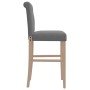 Taburetes altos 2 uds madera maciza de caucho y tela von , Küchenhocker - Ref: Foro24-4006214, Preis: 131,35 €, Rabatt: %