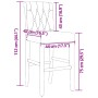 Taburetes altos 2 uds madera maciza de caucho y tela von , Küchenhocker - Ref: Foro24-4006214, Preis: 131,35 €, Rabatt: %