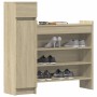 Zapatero madera de ingeniería roble Sonoma 100,5x28x100 cm by , Shoe racks and shoe organizers - Ref: Foro24-840424, Price: 1...
