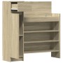 Zapatero madera de ingeniería roble Sonoma 100,5x28x100 cm