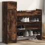 Zapatero madera de ingeniería roble ahumado 100,5x28x100 cm by , Shoe racks and shoe organizers - Ref: Foro24-840426, Price: ...