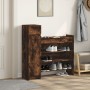 Zapatero madera de ingeniería roble ahumado 100,5x28x100 cm by , Shoe racks and shoe organizers - Ref: Foro24-840426, Price: ...