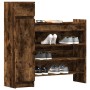 Zapatero madera de ingeniería roble ahumado 100,5x28x100 cm by , Shoe racks and shoe organizers - Ref: Foro24-840426, Price: ...