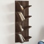 Estantería de pared 4 niveles marrón roble 33x16x90 cm von , Regale und Regale - Ref: Foro24-840722, Preis: 37,74 €, Rabatt: %