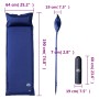 Colchón de camping autoinflable con almohada 1 persona azul by , Sleeping mats - Ref: Foro24-4007137, Price: 60,14 €, Discoun...