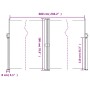 Toldo lateral retráctil beige 180x600 cm von , Sonnenschirme - Ref: Foro24-4004645, Preis: 138,96 €, Rabatt: %