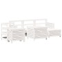 Juego de sofás de jardín 7 pzas madera maciza de pino blanco by , Garden sets - Ref: Foro24-3250509, Price: 589,25 €, Discoun...