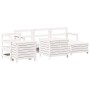Juego de sofás de jardín 7 pzas madera maciza de pino blanco von , Gartensets - Ref: Foro24-3250521, Preis: 535,47 €, Rabatt: %
