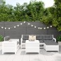 Juego de sofás de jardín 7 pzas madera maciza de pino blanco by , Garden sets - Ref: Foro24-3250549, Price: 551,19 €, Discoun...