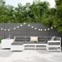 Juego de sofás de jardín 7 pzas madera maciza de pino blanco von , Gartensets - Ref: Foro24-3250977, Preis: 508,87 €, Rabatt: %