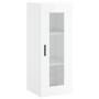 Armario de pared blanco brillante 34,5x34x90 cm de , Aparadores - Ref: Foro24-828926, Precio: 55,18 €, Descuento: %