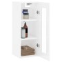 Armario de pared blanco brillante 34,5x34x90 cm de , Aparadores - Ref: Foro24-828926, Precio: 55,18 €, Descuento: %