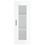 Armario de pared blanco brillante 34,5x34x90 cm de , Aparadores - Ref: Foro24-828926, Precio: 55,18 €, Descuento: %