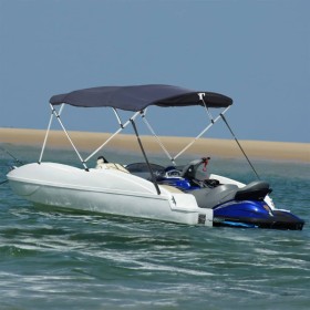 Toldo bimini 4 arcos con paredes laterales 243x(200-213)x137 cm von , Aufbewahrungsabdeckungen für Boote - Ref: Foro24-94832,...