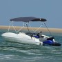 Toldo bimini 4 arcos con paredes laterales 243x(200-213)x137 cm von , Aufbewahrungsabdeckungen für Boote - Ref: Foro24-94832,...