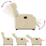 Sillón eléctrico reclinable elevable de tela color crema by , Armchairs - Ref: Foro24-3205349, Price: 339,93 €, Discount: %