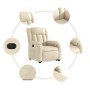 Sillón eléctrico reclinable elevable de tela color crema by , Armchairs - Ref: Foro24-3205349, Price: 339,93 €, Discount: %