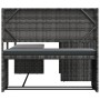 Sofá de jardín en forma de L con mesa y cojines ratán PE gris von , Gartensets - Ref: Foro24-362348, Preis: 234,75 €, Rabatt: %