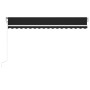 Automatic awning with LED and wind sensor anthracite 450x300cm by vidaXL, Awnings - Ref: Foro24-3068934, Price: 598,44 €, Dis...