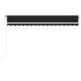 Automatic awning with LED and wind sensor anthracite 450x300cm by vidaXL, Awnings - Ref: Foro24-3068934, Price: 587,49 €, Dis...