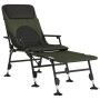Tumbona de pesca con patas para barro ajustable plegable verde
