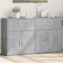Aparador de madera ingeniería 2 uds gris hormigón 60x31x70 cm by , Sideboards - Ref: Foro24-3276549, Price: 136,54 €, Discoun...