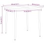 Juego de comedor para jardín 3 piezas negro by , Garden sets - Ref: Foro24-3099619, Price: 210,16 €, Discount: %