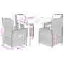 Set de muebles jardín 5 pzas con cojines ratán sintético negro by , Garden sets - Ref: Foro24-3262835, Price: 559,43 €, Disco...