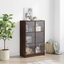 Aparador alto con puertas madera roble marrón 68x37x109 cm by , Sideboards - Ref: Foro24-3295856, Price: 121,75 €, Discount: %