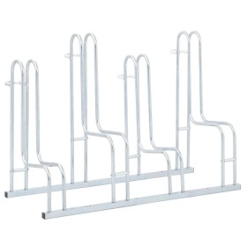 Soporte para 4 bicicletas suelo independiente acero galvanizado von , Sockel und Stützen zum Abstellen von Fahrrädern - Ref: ...