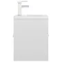 Cabinet with glossy white agglomerate sink by vidaXL, bathroom vanities - Ref: Foro24-3071267, Price: 152,11 €, Discount: %