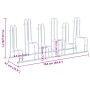 Soporte para 6 bicicletas suelo independiente acero galvanizado von , Sockel und Stützen zum Abstellen von Fahrrädern - Ref: ...