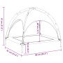 Cama para perros con dosel antracita tela oxford y acero von , Betten für Hunde - Ref: Foro24-172598, Preis: 40,20 €, Rabatt: %