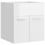 Cabinet with glossy white agglomerate sink by vidaXL, bathroom vanities - Ref: Foro24-3071267, Price: 152,11 €, Discount: %