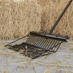 Cabezal de horquilla de rastrillo con 18 púas de acero negro by , livestock feeding - Ref: Foro24-172480, Price: 36,70 €, Dis...