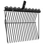 Cabezal de horquilla de rastrillo con 18 púas de acero negro by , livestock feeding - Ref: Foro24-172480, Price: 36,70 €, Dis...