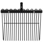 Cabezal de horquilla de rastrillo con 18 púas de acero negro by , livestock feeding - Ref: Foro24-172480, Price: 36,70 €, Dis...