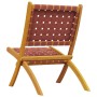 Sillas de jardín plegables 2 uds madera de acacia y tela roja by , Garden chairs - Ref: Foro24-366511, Price: 107,80 €, Disco...
