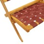 Sillas de jardín plegables 2 uds madera de acacia y tela roja by , Garden chairs - Ref: Foro24-366511, Price: 107,80 €, Disco...