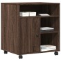 Soporte para impresora con ruedas marrón roble 60x50x67 cm von , Drucker unterstützt - Ref: Foro24-840631, Preis: 92,02 €, Ra...