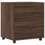Soporte para impresora con ruedas marrón roble 60x50x67 cm von , Drucker unterstützt - Ref: Foro24-840631, Preis: 92,02 €, Ra...