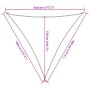 Toldo de vela triangular HDPE naranja 160 g/m² 4,5x4,5x4,5 m von , Sonnenschirme - Ref: Foro24-311700, Preis: 38,19 €, Rabatt: %
