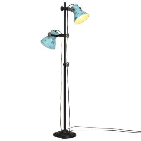 Lámpara de pie azul desgastado 25 W E27 25x25x90/140 cm by , Lamps - Ref: Foro24-371846, Price: 124,52 €, Discount: %