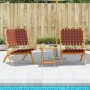 Sillas de jardín plegables con mesa 2 uds madera maciza roja von , Gartenstühle - Ref: Foro24-3214220, Preis: 139,78 €, Rabat...