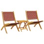 Sillas de jardín plegables con mesa 2 uds madera maciza roja von , Gartenstühle - Ref: Foro24-3214220, Preis: 139,78 €, Rabat...