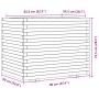Jardinera madera maciza de abeto Douglas 90x60x72,5 cm von , Töpfe und Pflanzgefäße - Ref: Foro24-3282607, Preis: 248,53 €, R...